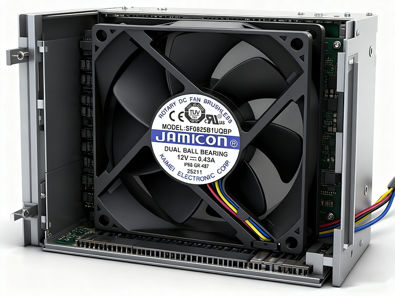 凯美jamicon 8025工业散热风扇在5U存储器中的应用