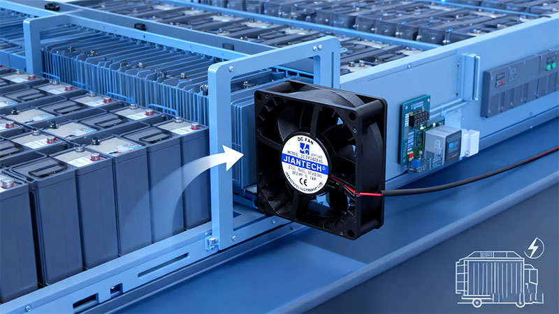 健策jentech散热风扇在储能ESS系统中的应用图