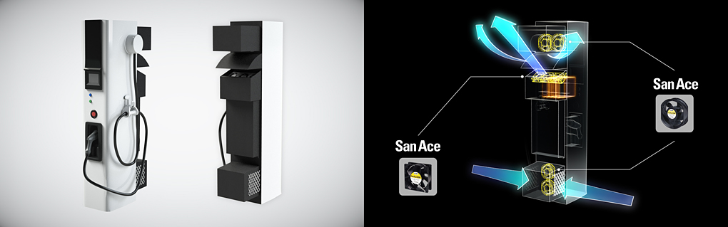 EV充电桩散热风扇如何兼顾高效散热与恶劣环境防护？03