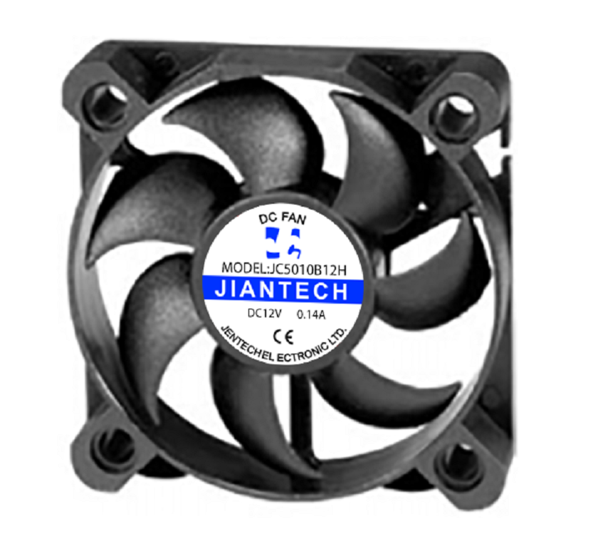 JC5010B12H低噪音散热风扇5010直流风机DC12V
