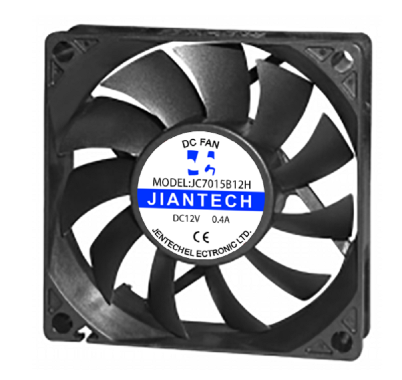 JC7015B12H低噪音散热风扇7015直流风机DC12V