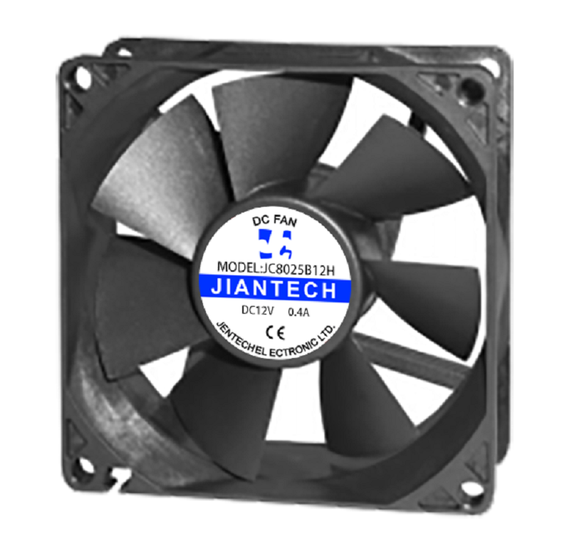 JC8025B12H低功耗散热风扇8025直流风机DC12V