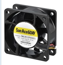 SanAce60W山洋散热风扇6025直流风机DC12V防水散热风扇9WL06