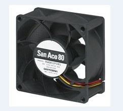 SanAce80山洋散热风扇8038直流风机DC12V低功耗风扇9GA0812