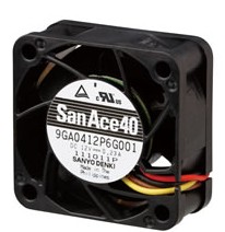 SanAce山洋风扇9GA0412F6001直流4020风机12V