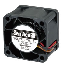 SanAce38山洋散热风扇3828直流风机DC12V低功耗风扇9GA0312