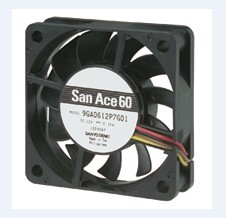 SanAce60山洋散热风扇6015直流风机DC12V低功耗风扇9GA0612