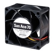 SanAce70山洋散热风扇7038直流风机DC12V低功耗风扇9GA0712