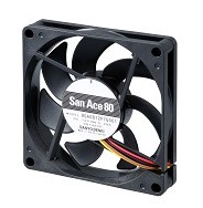 SanAce80山洋散热风扇8015直流风机DC12V低功耗风扇9GA0812