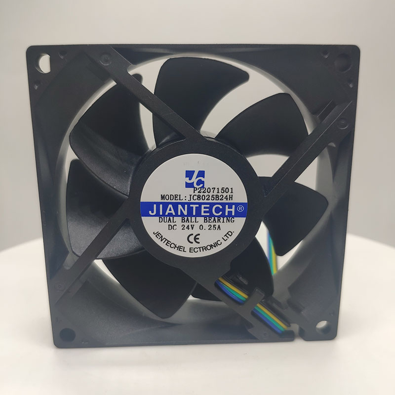 健策JC8025B24H散热风扇 高风量8025直流风机