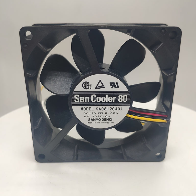 山洋风扇9A0812G401散热风扇 高风量8025直流风机